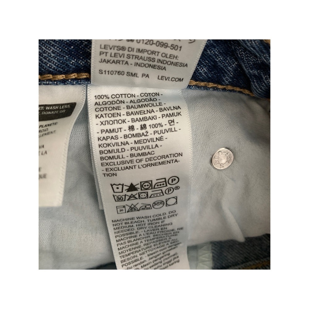 Levi Cinch Barrel Jeans Women 29 Blue 100% Cotton Fade Denim Pants NEW - Picture 5 of 10